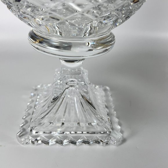Vtg American Brilliant Compote Bowl Candy ABP Pairpoint Clear Cut Glass Footed - Picture 5 of 12
